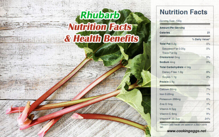 Rhubarb Nutrition Facts & Health Benefits - CookingEggs