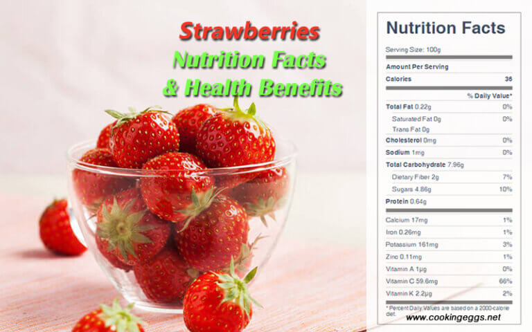 Strawberries Nutrition Facts & Health Benefits - CookingEggs