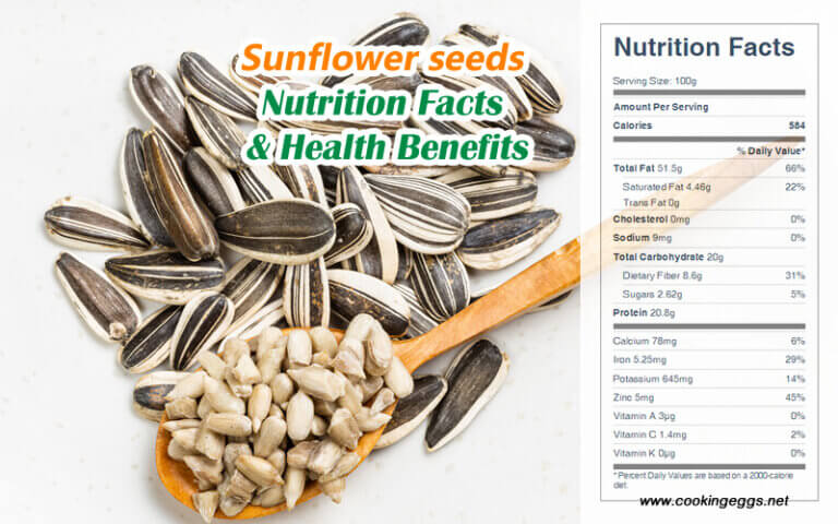 Sunflower Seeds Nutrition Facts And Health Benefits Cookingeggs