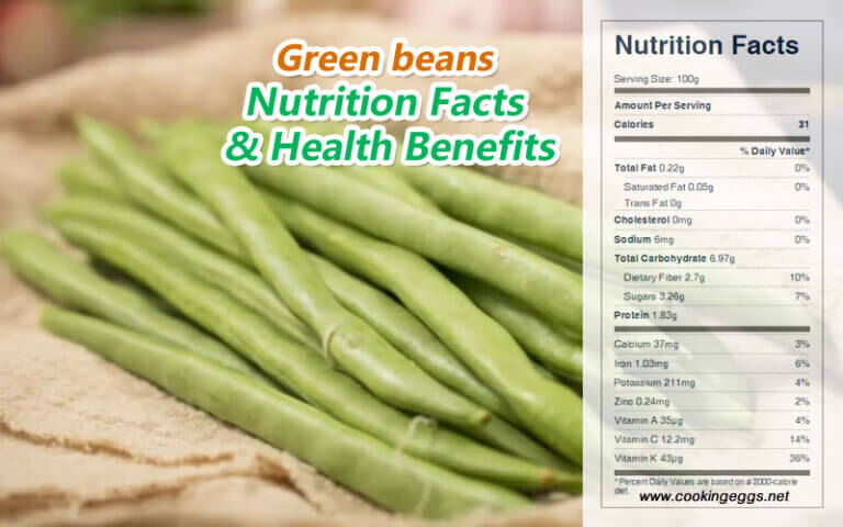 Green Beans Nutrition Facts And Health Benefits - CookingEggs