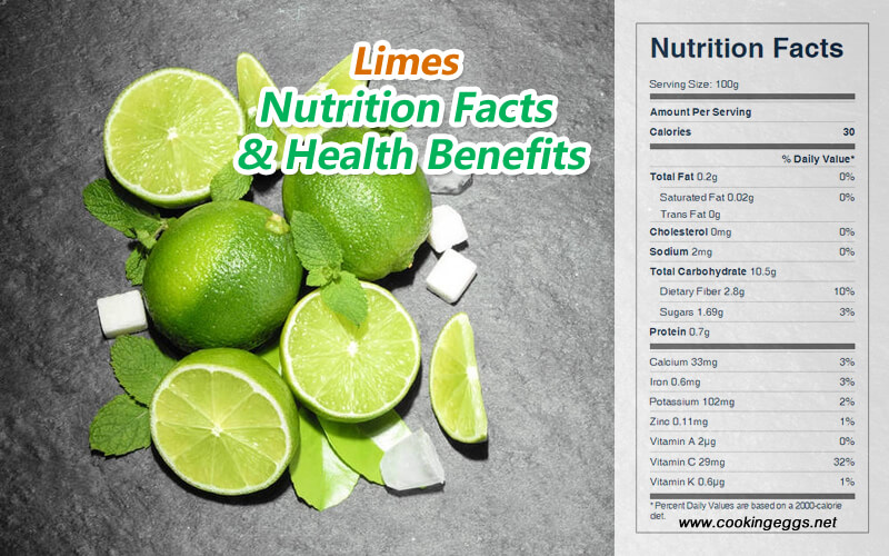 Lime Nutrition Facts And Health Benefits CookingEggs